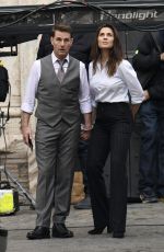 HAYLEY ATWELL and Tom Cruise on the Set of Mission Impossible 7 in Rome 11/24/2020