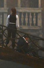 HAYLEY ATWELL and Tom Cruise on the Set of Mission Impossible 7 in Venice 11/13/2020