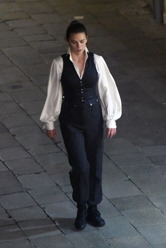 HAYLEY ATWELL on the Set of Mission Impossible 7 in Rome 11/16/2020