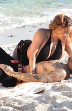 HAZEL=E in Swimsuit at a Photoshoot in Mexico 11/16/2020