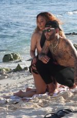 HAZEL=E in Swimsuit at a Photoshoot in Mexico 11/16/2020