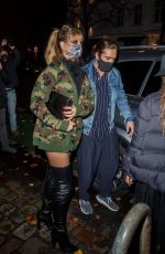 HEIDI KLUM and Tom Kaulitz Out for Halloween Night Dinner 10/31/2020