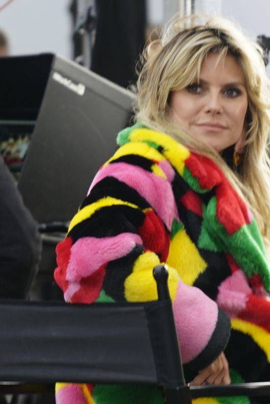 HEIDI KLUM on the Set of New Season of Germany