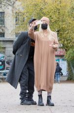 HEIDI KLUM Out in Berlin 10/31/2020