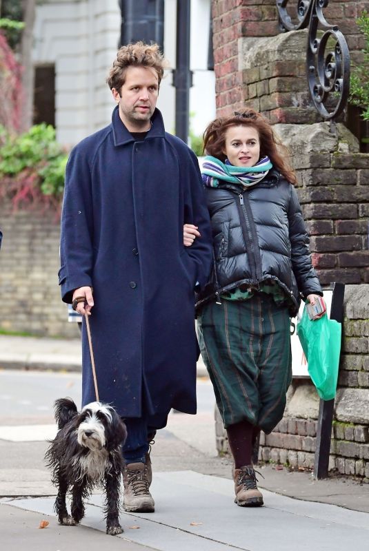 HELENA BONHAM CARTER and Rye Dag Holmboe Out in London 11/15/2020