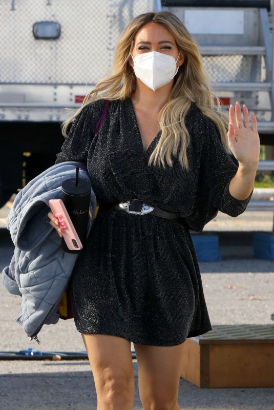 HILARY DUFF on the Set of Younger in New York 11/10/2020