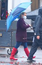 HILARY DUFF on the Set of Younger in Westbury 11/14/2020