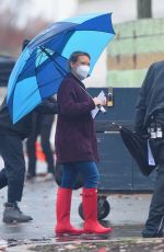 HILARY DUFF on the Set of Younger in Westbury 11/14/2020