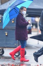 HILARY DUFF on the Set of Younger in Westbury 11/14/2020