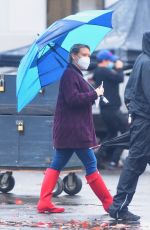 HILARY DUFF on the Set of Younger in Westbury 11/14/2020