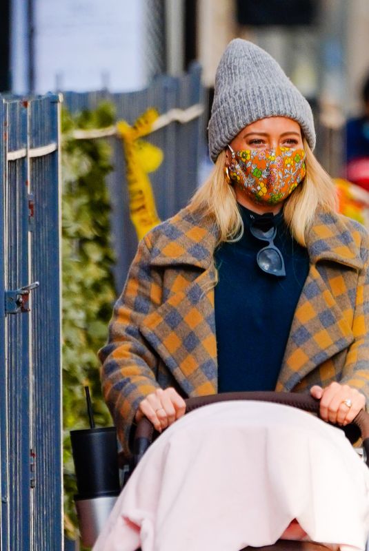 HILARY DUFF Out and About in New York 11/28/2020