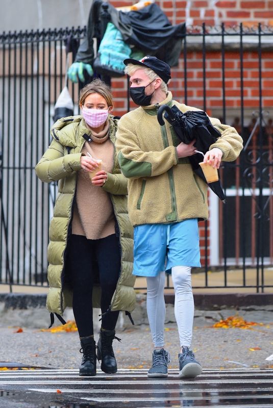 HILARY DUFF Out for Breakfast in New York 11/14/2020