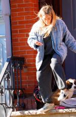 HILARY DUFF Out with Her Dog in New York 11/14/2020
