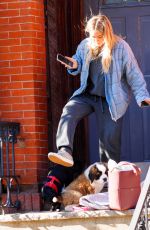 HILARY DUFF Out with Her Dog in New York 11/14/2020