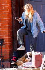 HILARY DUFF Out with Her Dog in New York 11/14/2020