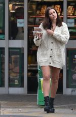 IMOGEN THOMAS at a Gas Station in London 11/24/2020 