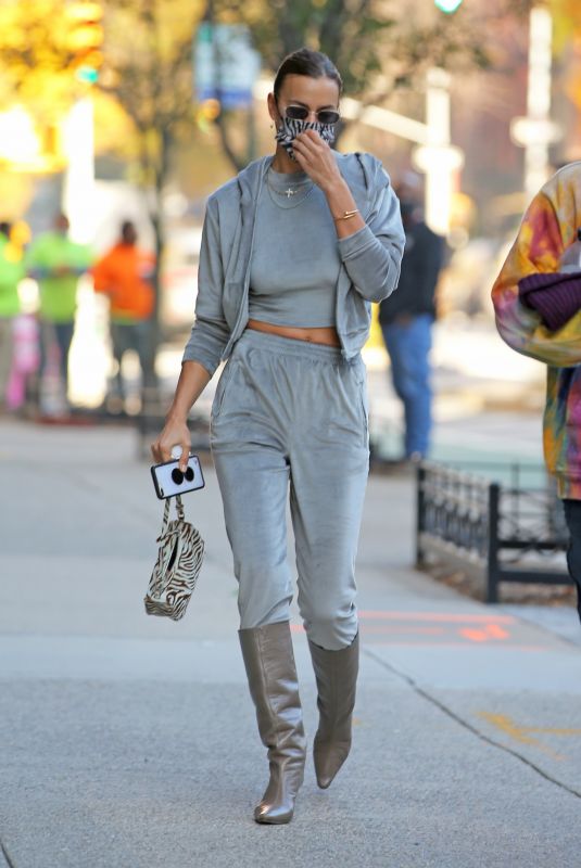 IRINA SHAYK Out and About in New York 11/09/2020