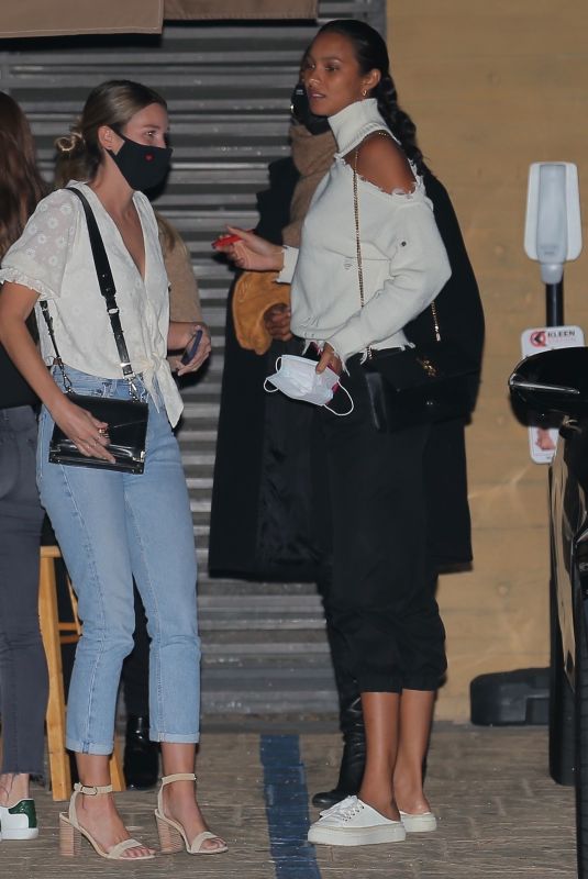JASMINE TOOKES and LAIS RIBEIRO at Nobu in Malibu 11/19/2020
