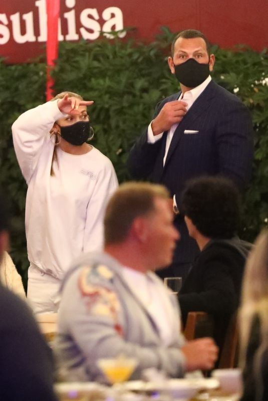 JENNIFER LOPEZ and Alex Rodriguez at Matsuhisa in Beverly Hills 11/19/2020