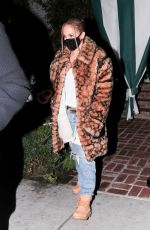 JENNIFER LOPEZ Leaves San Vicente Bungalows in Hollywood 11/21/2020