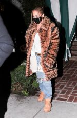JENNIFER LOPEZ Leaves San Vicente Bungalows in Hollywood 11/21/2020