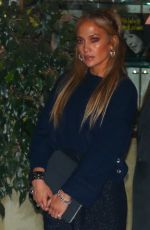 JENNIFER LOPEZ Leaves Sunset Towers Hotel in West Hollywood 11/06/2020