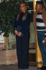 JENNIFER LOPEZ Leaves Sunset Towers Hotel in West Hollywood 11/06/2020