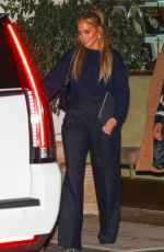 JENNIFER LOPEZ Leaves Sunset Towers Hotel in West Hollywood 11/06/2020