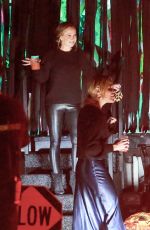 JENNIFER MEYER Enjoys a Drink at Casamigos Halloween Truck at Her House 10/31/2020