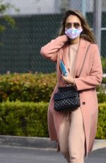 JESSICA ALBA Leaves a Tennis Lesson in Los Angeles 11/08/2020