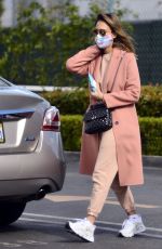 JESSICA ALBA Leaves a Tennis Lesson in Los Angeles 11/08/2020