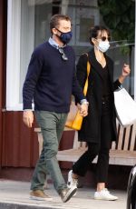JORDANA BREWSTER and Andrew Form Out for Coffee in Brentwood 11/08/2020