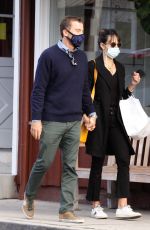 JORDANA BREWSTER and Andrew Form Out for Coffee in Brentwood 11/08/2020
