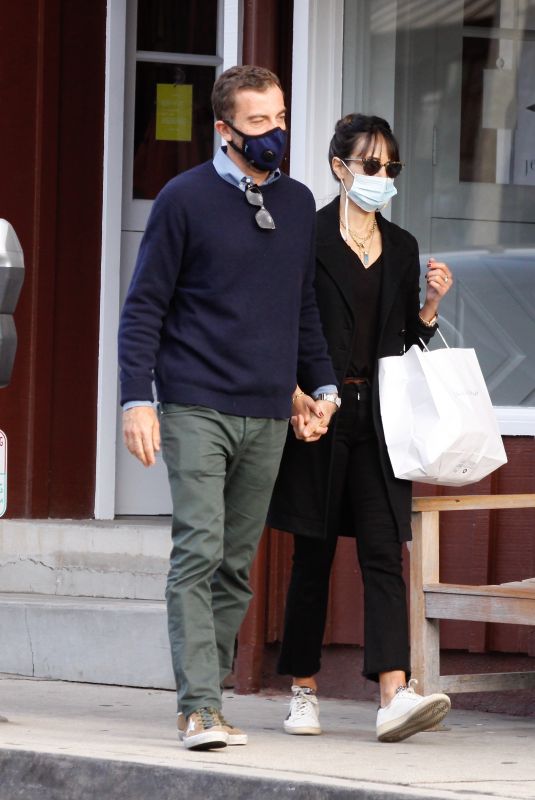 JORDANA BREWSTER and Andrew Form Out for Coffee in Brentwood 11/08/2020