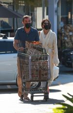 JORDANA BREWSTER and Mason Morfit Shopping at Bristol Farms 11/17/2020