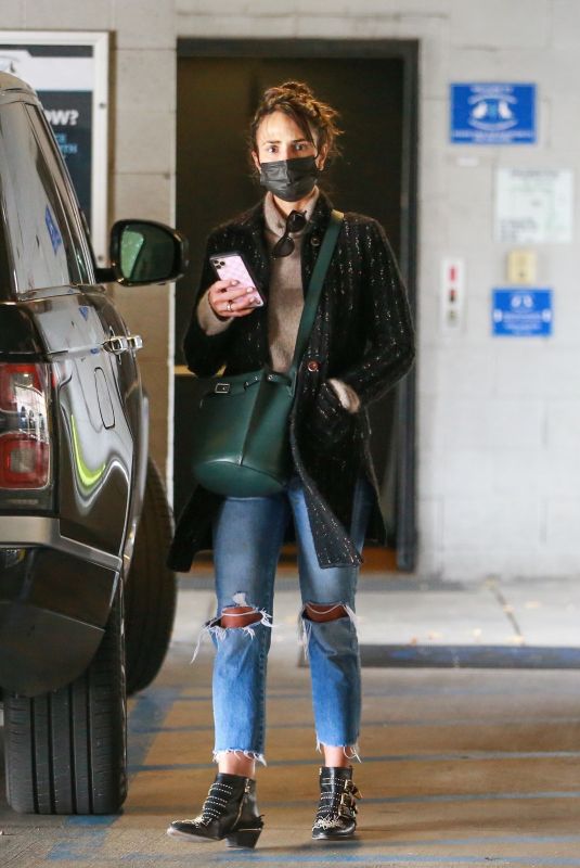 JORDANA BREWSTER Leaves a Vet Clinic in Westwood 11/25/2020