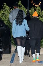 JORDYN WOODS and Karl-Anthony Towns at Nobu in Malibu 11/07/2020