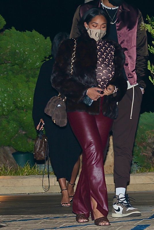 JORDYN WOODS at Nobu in Malibu 11/02/2020
