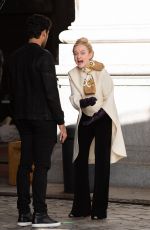 JULIA GARNER on the Set of Inventing Anna in New York 11/16/2020