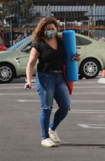 JUSTINA MACHADO in Denim Arrives at DWTS Studio in Los Angeles 11/06/2020