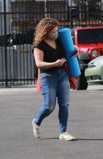 JUSTINA MACHADO in Denim Arrives at DWTS Studio in Los Angeles 11/06/2020
