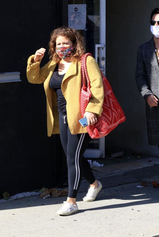 JUSTINA MACHADO Leaves Dance Studio in Los Angeles 11/08/2020