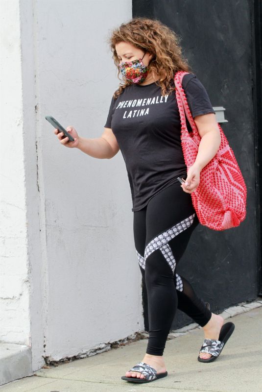JUSTINA MACHADO Leaves DWTS Pratice in Los Angeles 11/07/2020