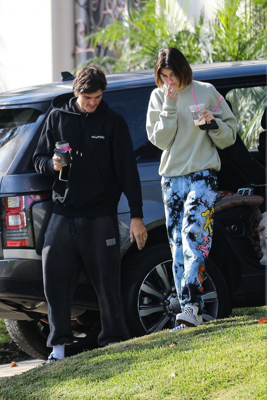 KAIA GERBER and Jacob Elordi Out in West Hollywood 11/18/2020