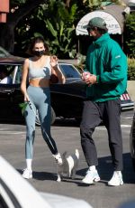 KAIA GERBER and Jacob Elordi Out with Their Dog in Los Angeles 11/09/2020
