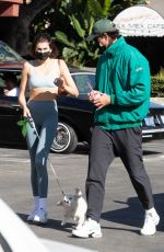 KAIA GERBER and Jacob Elordi Out with Their Dog in Los Angeles 11/09/2020