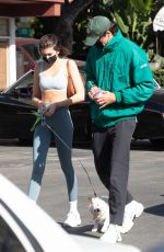 KAIA GERBER and Jacob Elordi Out with Their Dog in Los Angeles 11/09/2020