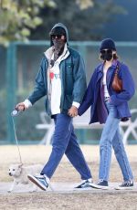 KAIA GERBER and Jacob Elordi Out with Their Dog in Los Angeles 11/13/2020