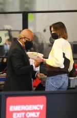 KAIA GERBER in Denim Arrives at Los Angeles International Airport 11/23/2020