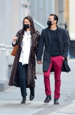 KATIE HOLMES and Emilio Vitolo Jr Out in New York 11/05/2020